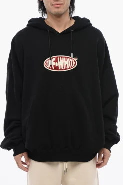 New Felpa Con Cappuccio Oversize-Fit Con Logo Strass Uomo Felpe