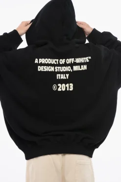 New Felpa Con Cappuccio Oversize-Fit Con Logo Strass Uomo Felpe