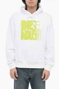 Outlet Felpa Con Cappuccio S-GINN-HOOD-K29 Con Stampa Logo Uomo Felpe