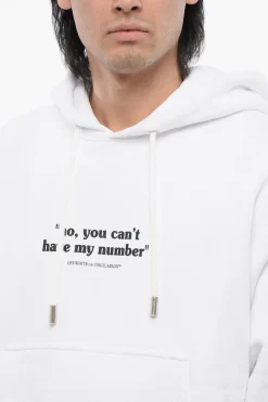 Felpa Con Cappuccio Skate-Fit NUMBERR Stampata></noscript>Off-White Hot