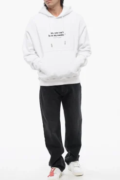 Felpa Con Cappuccio Skate-Fit NUMBERR Stampata></noscript>Off-White Hot