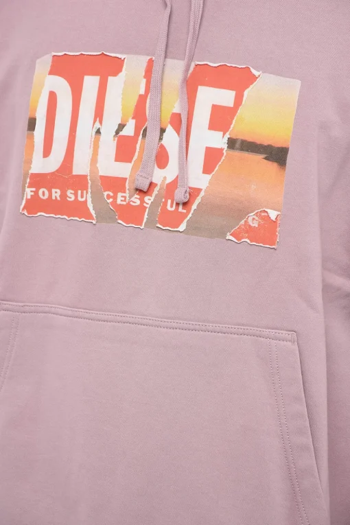 Sale Felpa Con Cappuccio S-MACS-HOOD-POFF-L1 Con Logo Effetto Distressed Uomo Felpe