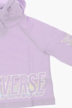 Felpa con Cappuccio Stampata>Converse KIDS Discount