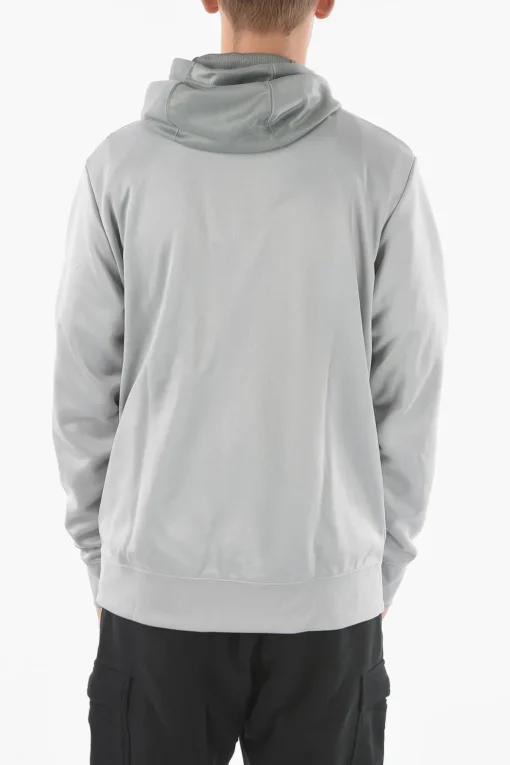 Felpa con Chiusura Zip e Banda Logata a Contrasto>Nike Hot