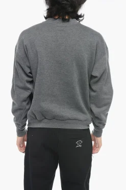 Felpa con Logo Ricamato e Coulisse>4SDesigns Clearance