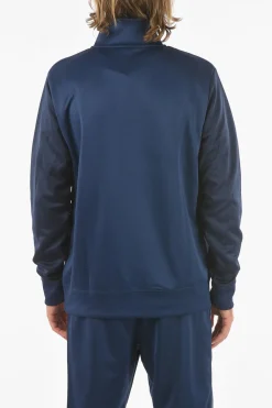 Fashion Felpa Con Mezza Zip E Maxi Tasca A Toppa Uomo Felpe