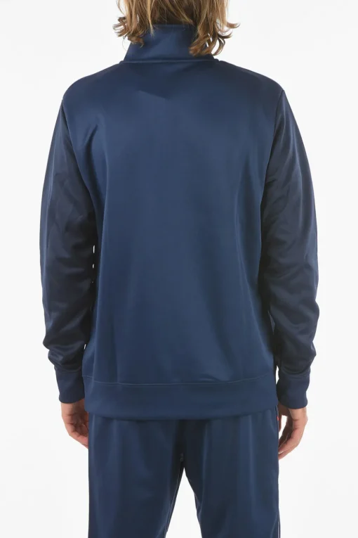 Fashion Felpa Con Mezza Zip E Maxi Tasca A Toppa Uomo Felpe