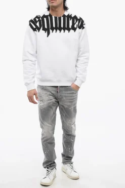 Outlet Felpa Cool Fit GOTHIC in Cotone Garzato Uomo Felpe