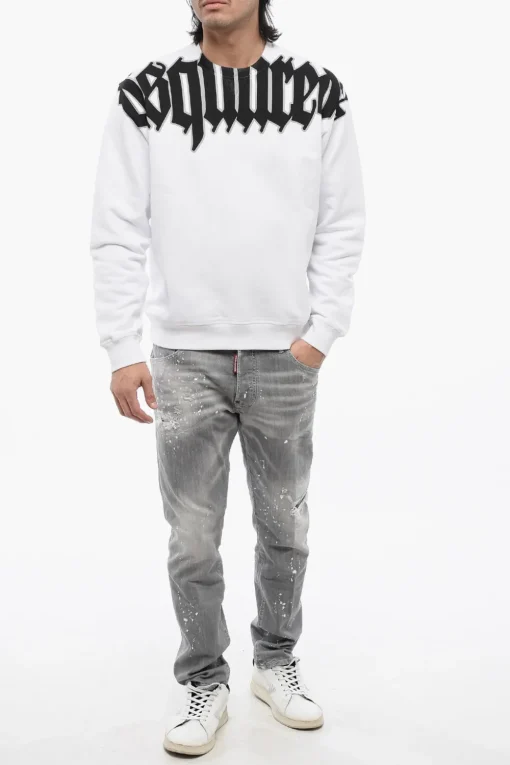 Outlet Felpa Cool Fit GOTHIC in Cotone Garzato Uomo Felpe
