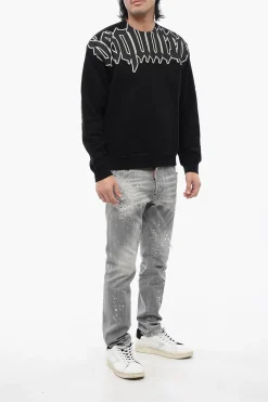 Outlet Felpa Cool Fit GOTHIC in Cotone Garzato Uomo Felpe