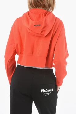 Felpa Crop con Cappuccio e Chiusura zip>Nike New