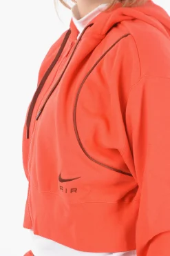 Felpa Crop con Cappuccio e Chiusura zip></noscript>Nike New