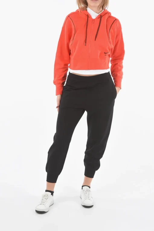 Felpa Crop con Cappuccio e Chiusura zip>Nike New