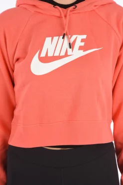 Clearance Felpa Crop Stampata Donna Felpe