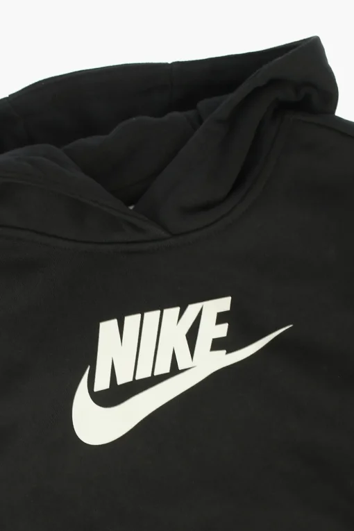 New Felpa Crop Stampata Abbigliamento