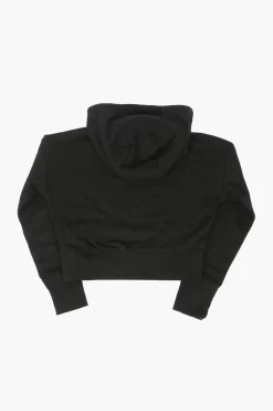 New Felpa Crop Stampata Abbigliamento