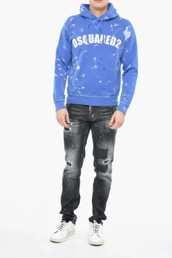 Hot Felpa D2 GOTH FOAM con Cappuccio Uomo Felpe