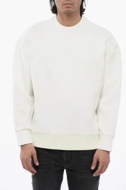 Felpa Easy Fit FAIRISLE THUNDERBOLT in Neoprene di Cotone>Neil Barrett Fashion