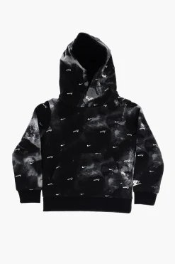 Felpa Effetto Acid-Wash in Cotone Felpato con Cappuccio>Nike KIDS Sale
