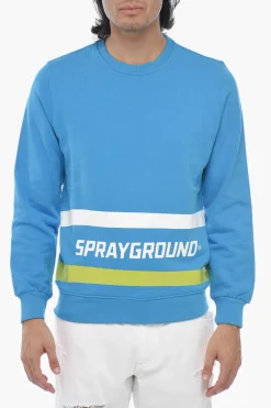 Felpa Garzata con Stampa Logo>Sprayground Hot