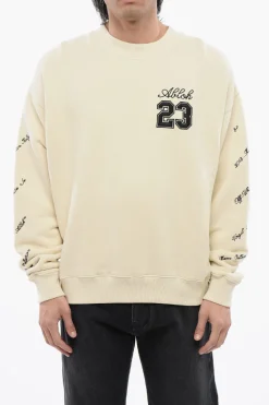 Felpa Girocollo 23 In Cotone Garzato Skate-Fit>Off-White Outlet