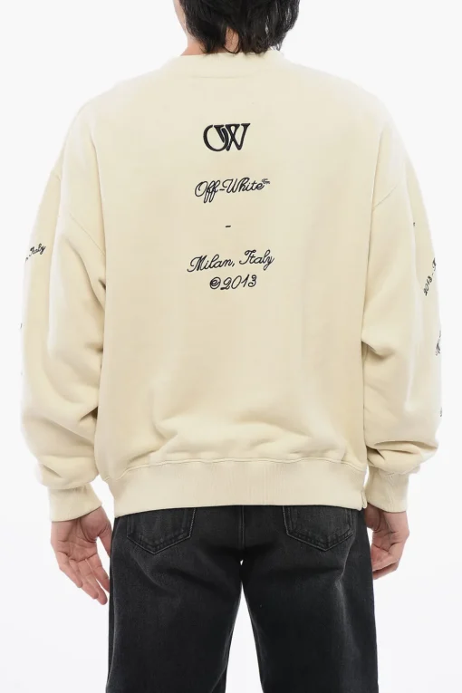 Felpa Girocollo 23 In Cotone Garzato Skate-Fit>Off-White Outlet
