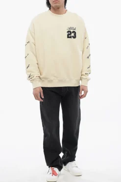 Felpa Girocollo 23 In Cotone Garzato Skate-Fit></noscript>Off-White Outlet
