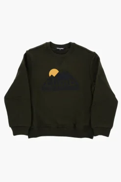 Hot Felpa girocollo RELAX in Cotone con Logo Frontale Bambino Abbigliamento