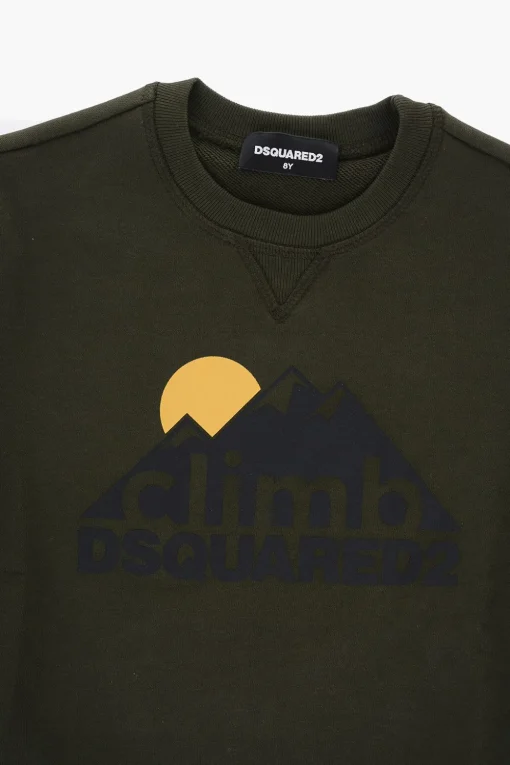 Hot Felpa girocollo RELAX in Cotone con Logo Frontale Bambino Abbigliamento