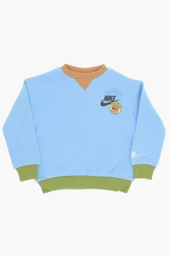 Felpa Girocollo Colorblock in Misto Cotone Felpato>Nike KIDS Online