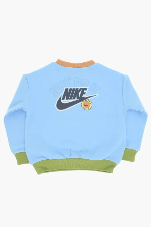 Felpa Girocollo Colorblock in Misto Cotone Felpato>Nike KIDS Online
