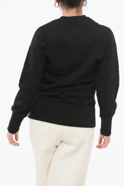 Best Felpa Girocollo con Logo Ricamato Donna Felpe