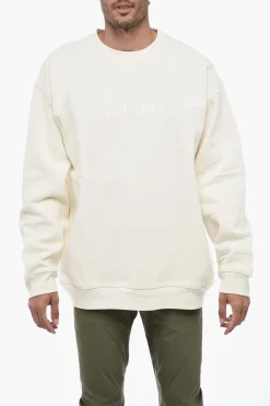 Outlet Felpa Girocollo con Logo ricamato Uomo Felpe