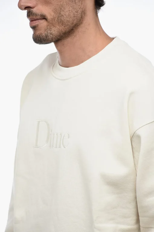 Outlet Felpa Girocollo con Logo ricamato Uomo Felpe