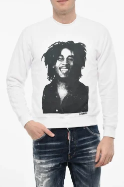Felpa Girocollo con Stampe a Contrasto>Dsquared2 Discount