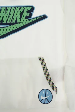 New Felpa Girocollo con Stampa Logo e Tasca a Toppa Bambino Abbigliamento