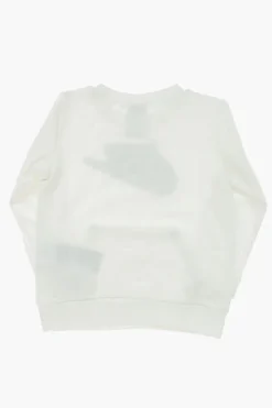 New Felpa Girocollo con Stampa Logo e Tasca a Toppa Bambino Abbigliamento