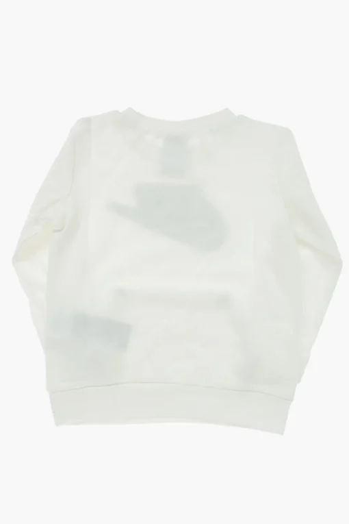 New Felpa Girocollo con Stampa Logo e Tasca a Toppa Bambino Abbigliamento