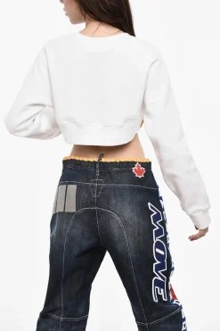 Felpa Girocollo Crop Pac-Man>Dsquared2 Discount