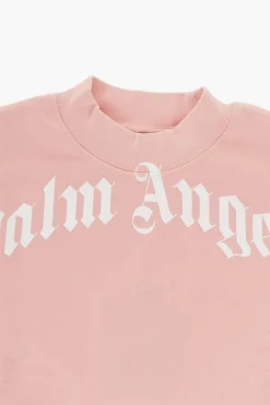 Best Felpa Girocollo in Cotone Garzato con Logo Stampato Abbigliamento