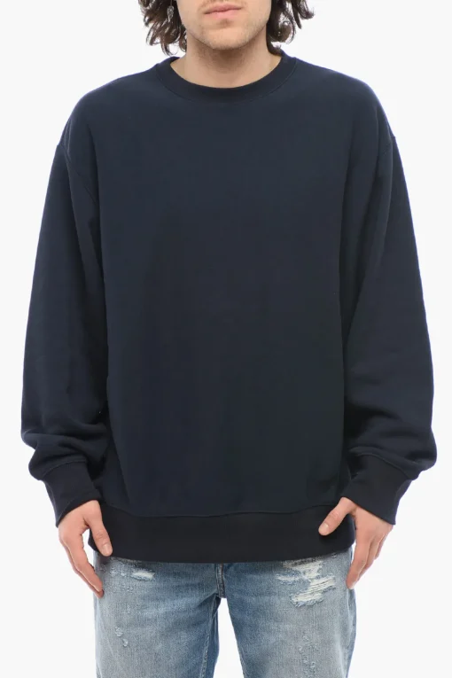 Felpa Girocollo in Cotone Felpato a Tinta Unita>Champion Discount