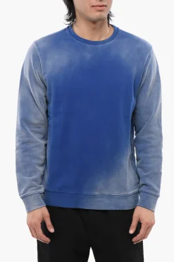 Felpa Girocollo In Cotone Garzato>Altea New