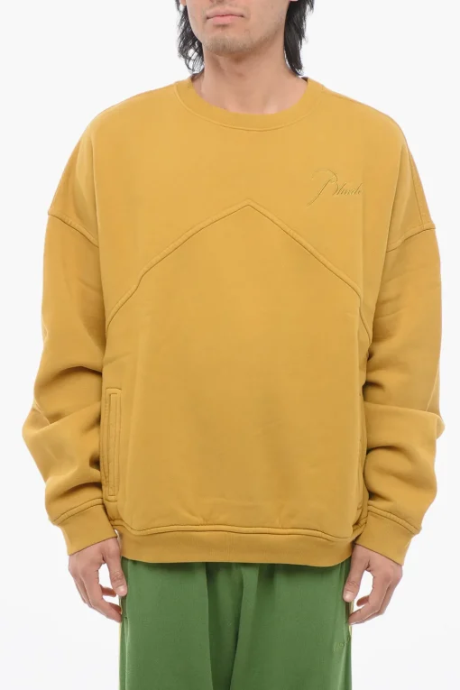 Felpa Girocollo In Cotone Felpato con Due Tasche>Rhude Clearance