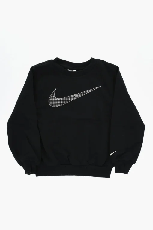 Felpa Girocollo in Cotone Felpato con Logo Frontale>Nike KIDS Online