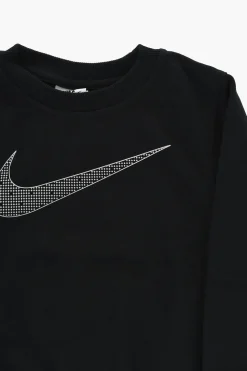 Felpa Girocollo in Cotone Felpato con Logo Frontale>Nike KIDS Online