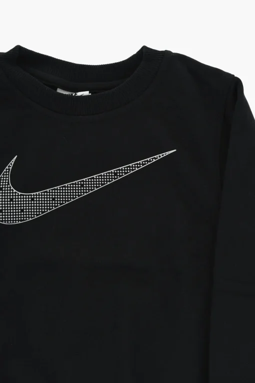 Felpa Girocollo in Cotone Felpato con Logo Frontale>Nike KIDS Online