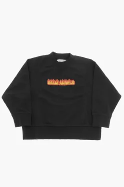 Felpa Girocollo in Cotone>Palm Angels Kids Discount
