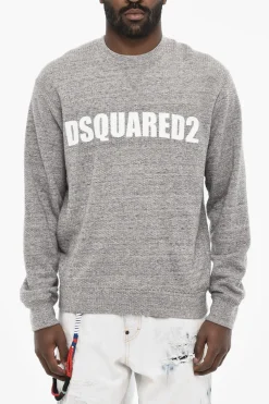 Felpa Girocollo In Strass All-Over>Dsquared2 Discount