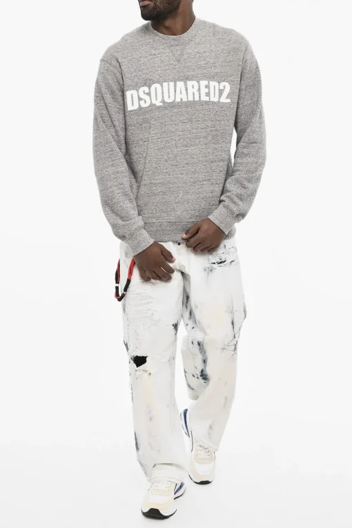 Felpa Girocollo In Strass All-Over>Dsquared2 Discount