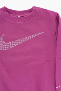 Felpa Girocollo in Tinta Unita con Logo a Contrasto>Nike KIDS Outlet